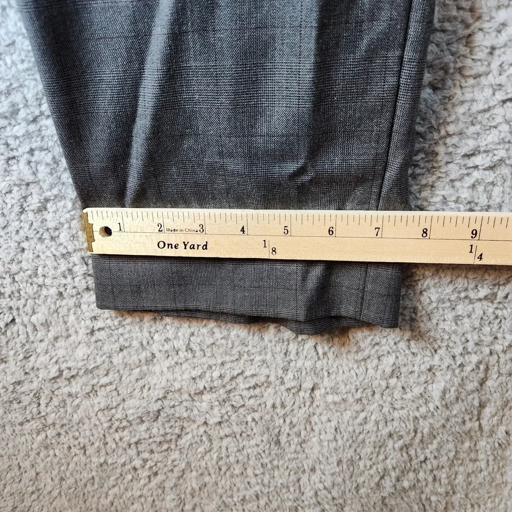 Banana Republic Dress Pants Men's 34x32 Gray Standard Fit Stretch Straight Leg